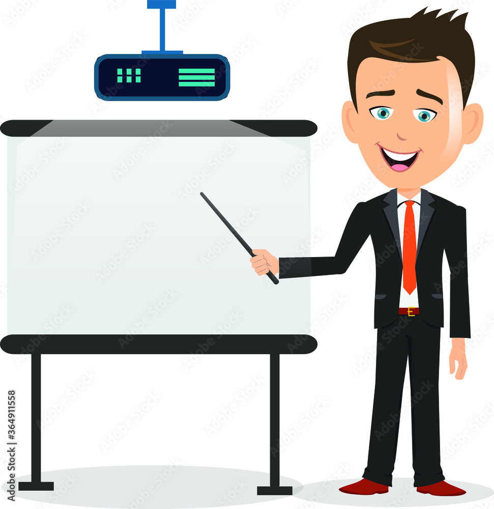 Business person presenting on a blank whiteboard form a overhead projector projection empty space message text sales marketing stick smile expert mentor manager ceo executive professional talk Business person presenting on a blank whiteboard form a overhead projector projection empty space message text sales marketing stick smile expert mentor manager ceo executive professional talk
