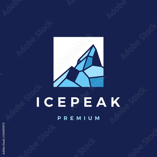 icepeak mount logo vector icon illustration photo