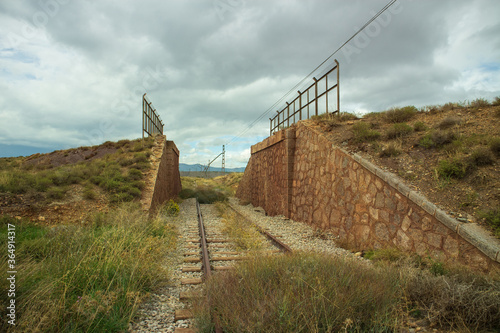 Old train track to the Alquife mine photo