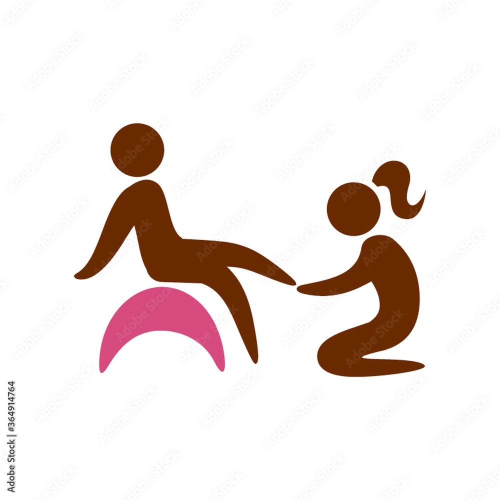 girl giving a leg massage girl giving a leg massage