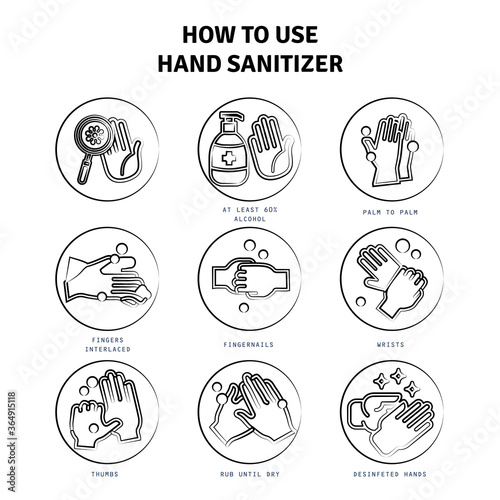 How to use Hand Sanitizer Icon Illustrator
