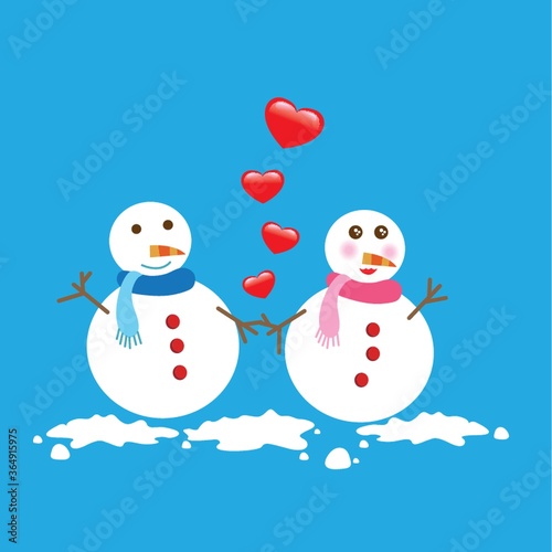 snowman in love