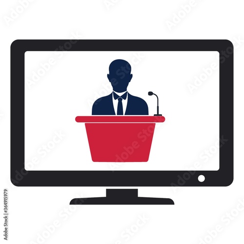 election campaign broadcast on television