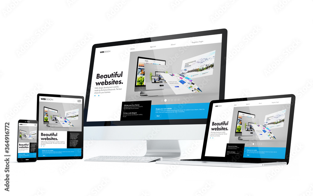 © MclittleStock - mobility devices white screen modern responsive design