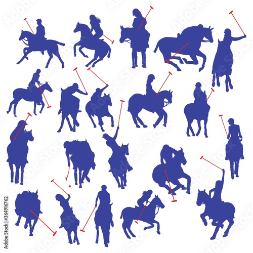 set of polo players