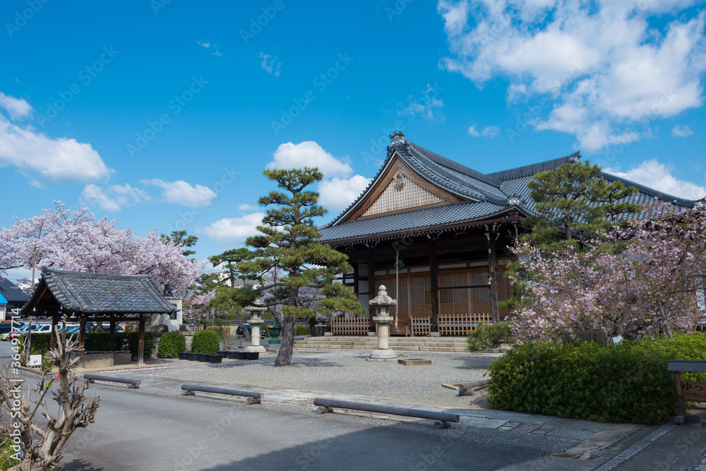 Myoken-ji Temple in Kyoto, Japan. The Temple originally built in 1321.