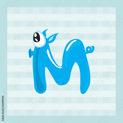 water alphabet m