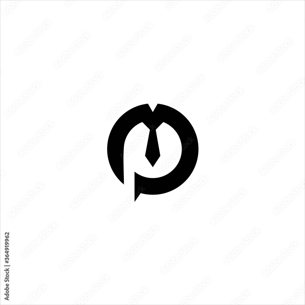 p logo and tie for business logo design symbol vector image p logo and tie for business logo design symbol vector image