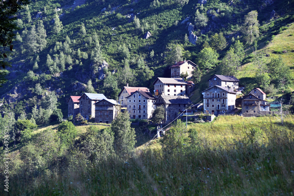 Small villages in Valseia, above Fobello