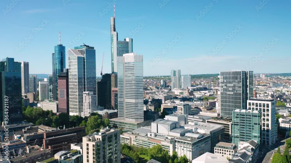 Frankfurt am Main aerial footage