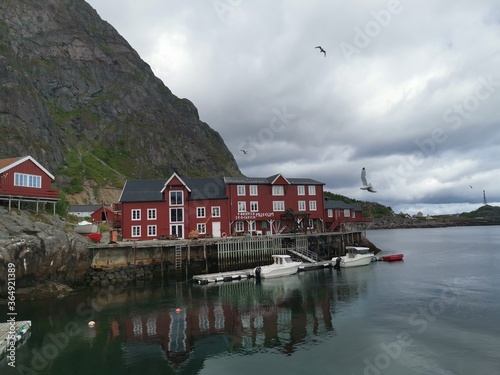 Lofoten Å  Historic Fishing Village Stockfisk Rorbu Scenic Northern Norway