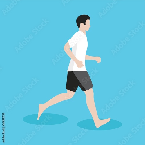 man running