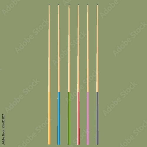 cue sticks