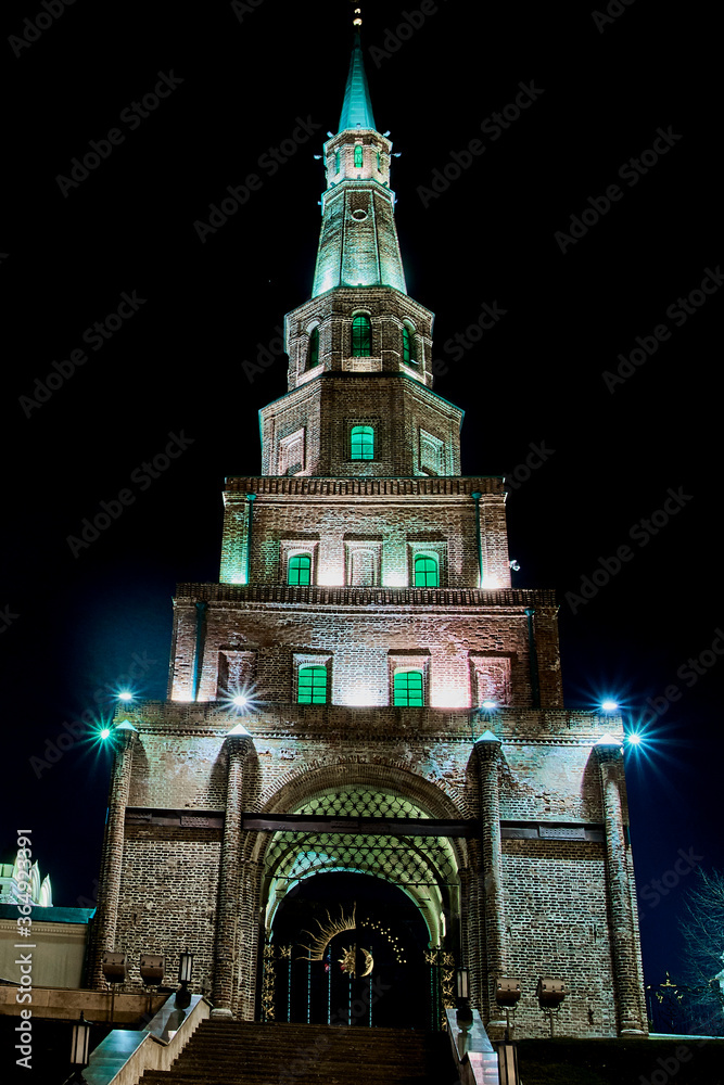 The ancient tower of the Kazan Kremlin
