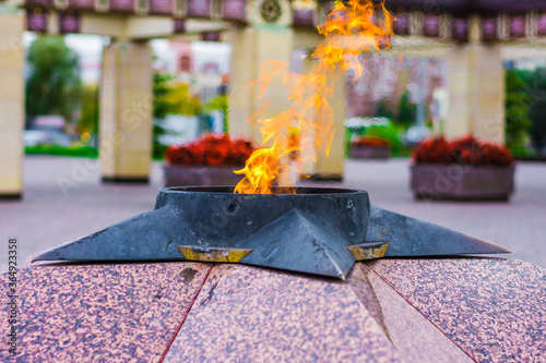 eternal flame in memory of fallen heroes photo