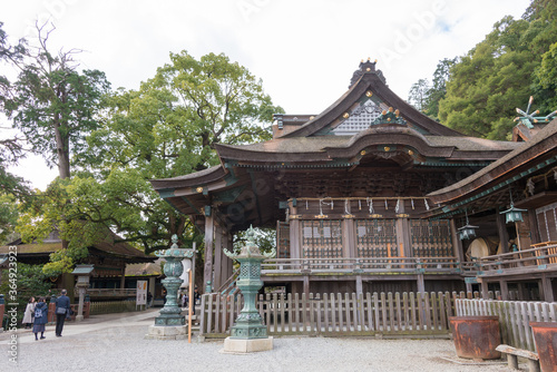Kotohiragu Shrine (Konpira Shrine) in Kotohira, Kagawa, Japan. The Shrine was a history of over 1300 years and patron of sea ship transport and sailor.
