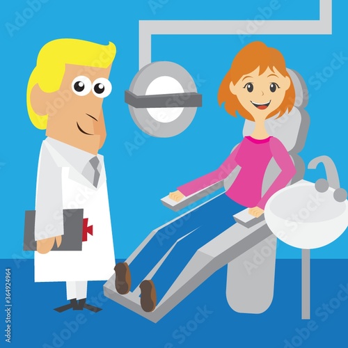 dental doctor with patient