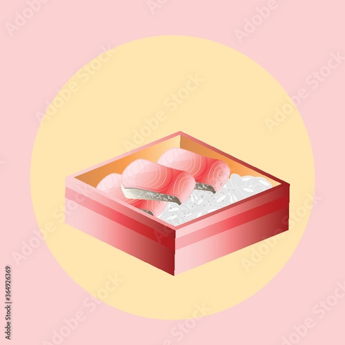 sashimi with rice