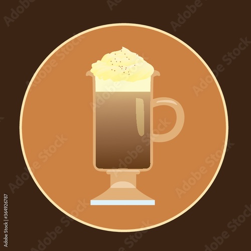coffee with whipped cream