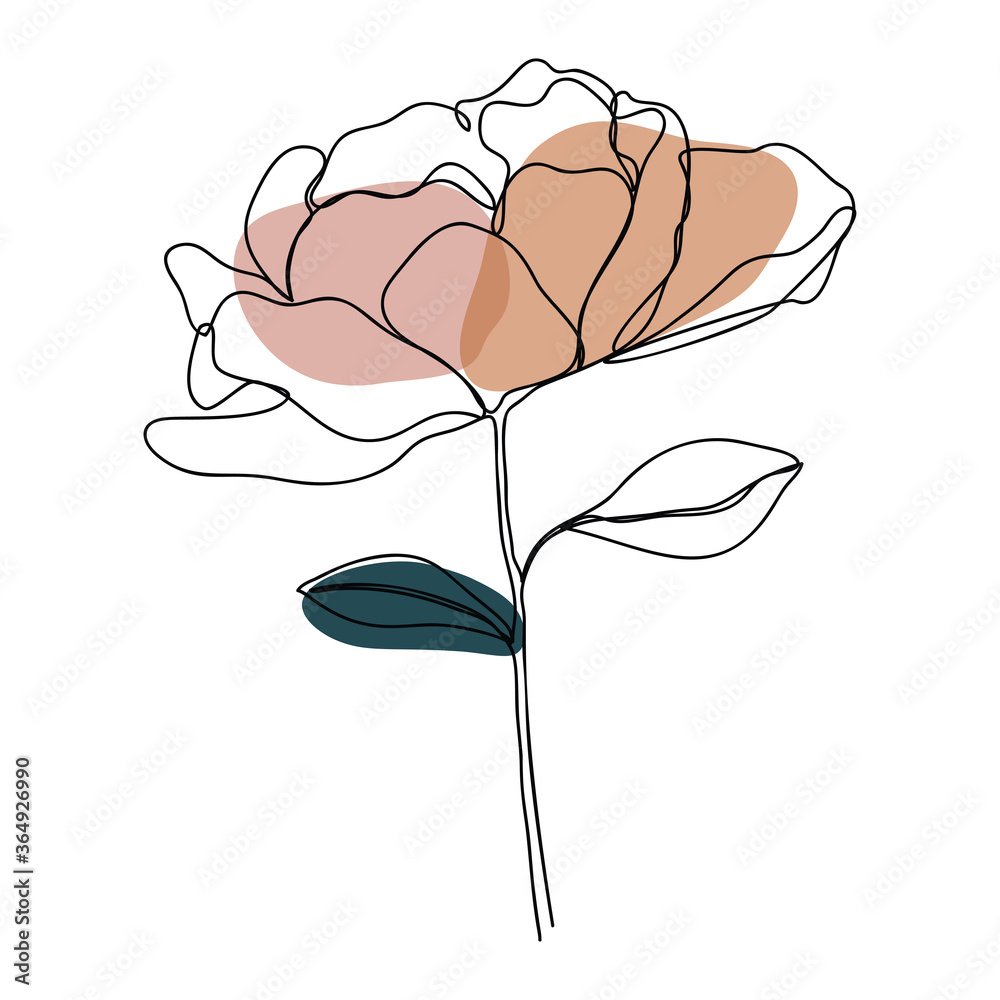 Abstract Rose Design