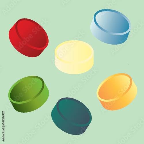 colorful medicines