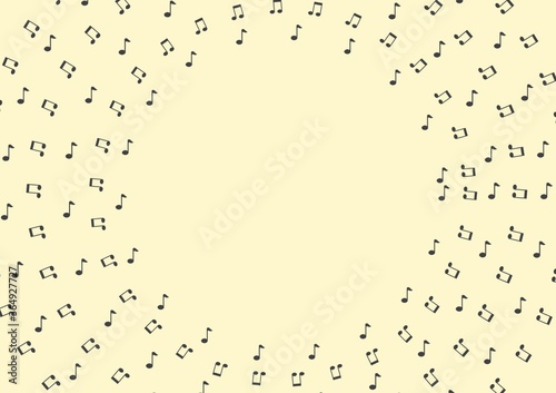 music notes and chords background