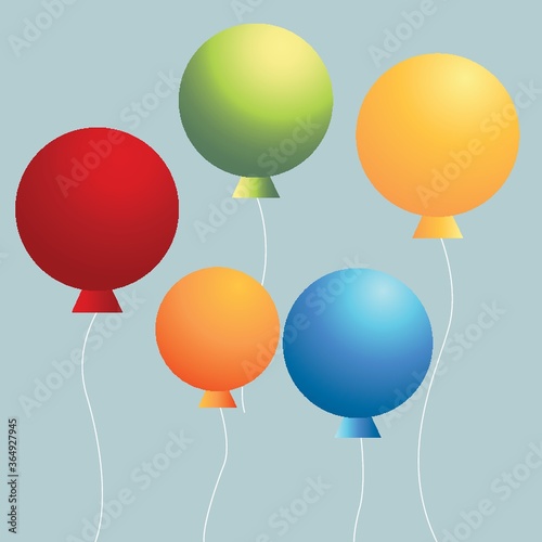balloons with strings