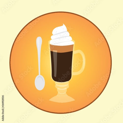 coffee with whipped cream