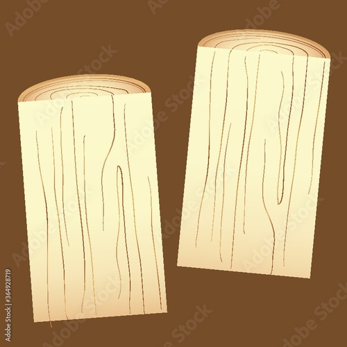 wooden logs