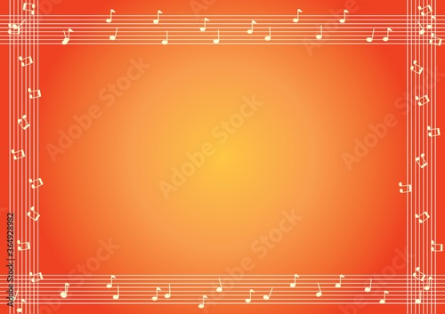 music notes and chords background