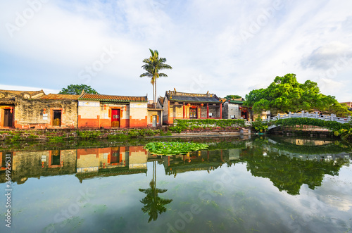 Fototapeta Naklejka Na Ścianę i Meble -  afternoon scenery of the Ming and Qing ancient villages in Nanshe, Dongguan, Guangdong, China