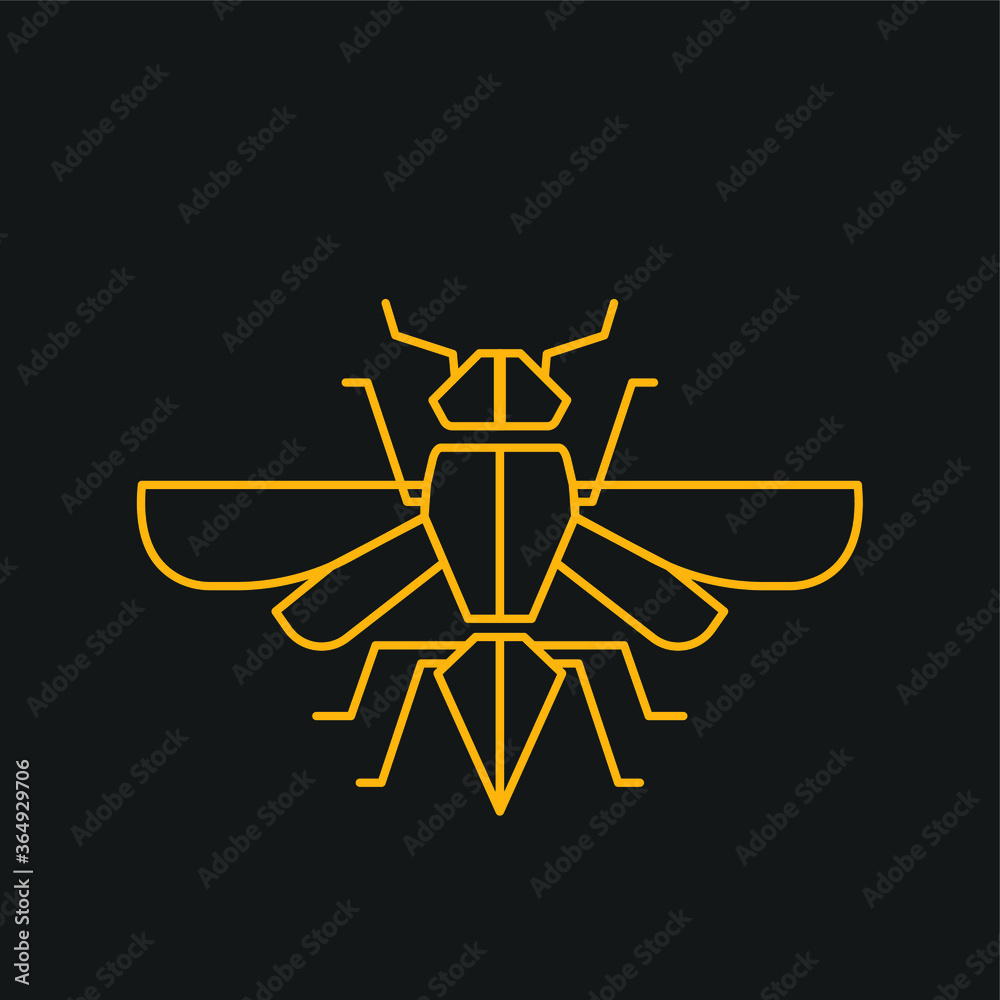 Obraz premium Bee, bee queen logo vector, use for logo designs, package design, honey products.