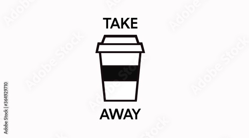 Vector Isolated Coffee Take Away Icon