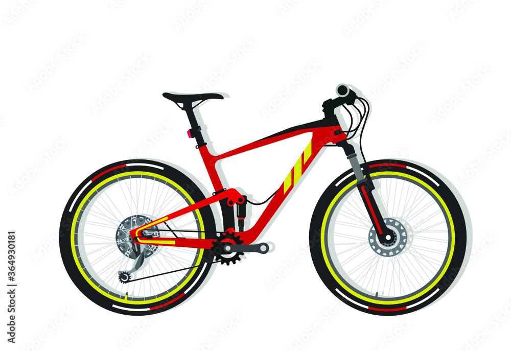 Fototapeta premium Bicycle, bike Vector design