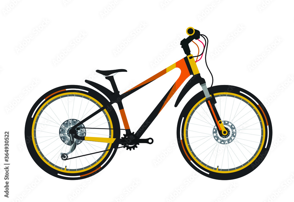 Fototapeta premium Bicycle, bike Vector design