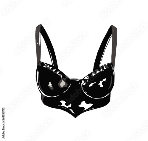 leather bra. latex sexy underwear. black lingerie. latex. bdsm.