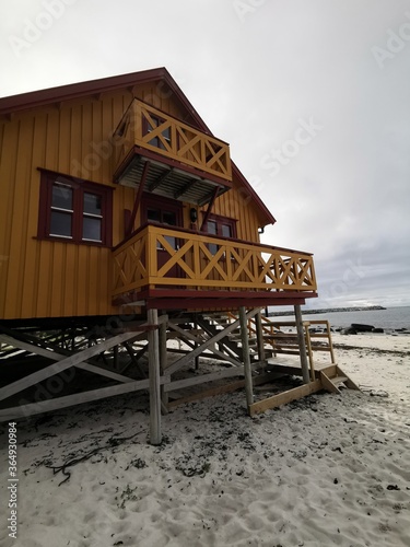 Rorbu Cabin Bleik Beach Andøya Northern Norway