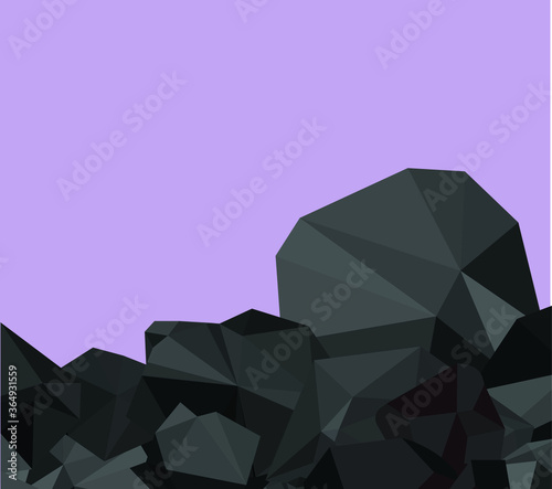 pile of charcoal , coal heaps of coals 