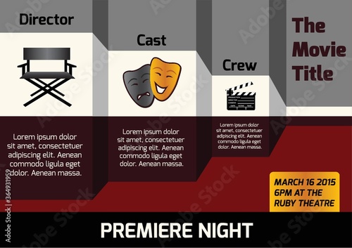 infographic of movie premiere