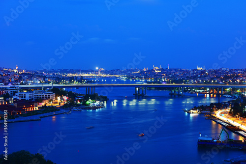 Golden Horn view from Pierre Loti Hill. Istanbul, Turkey. © resul