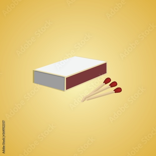 matchbox with sticks