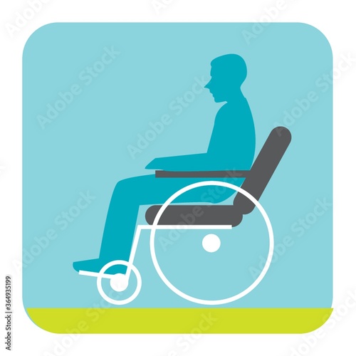 man on wheel chair
