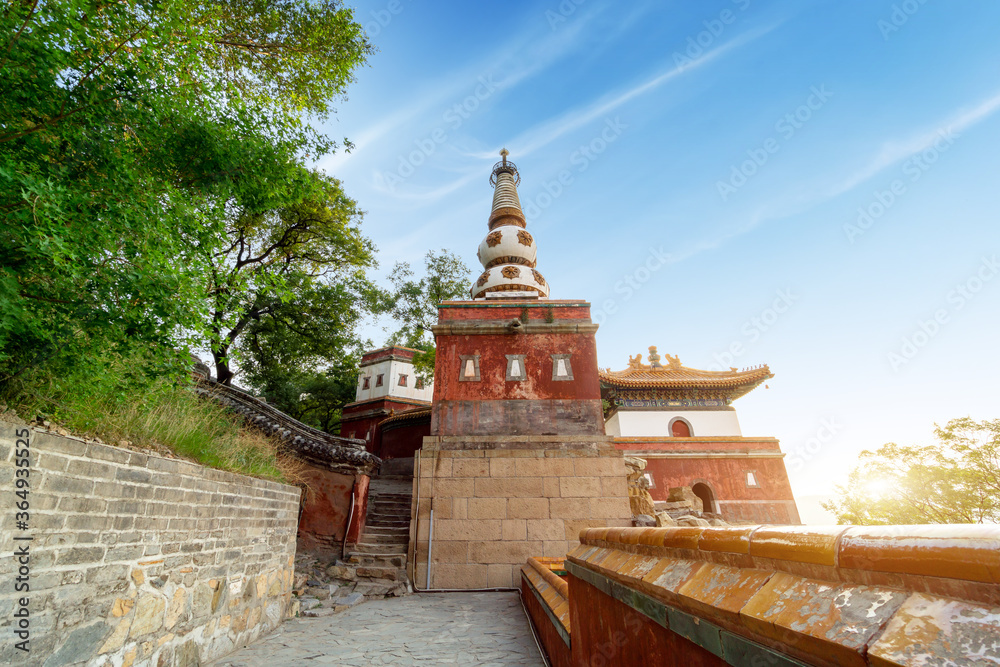 Ancient buildings of the Summer Palace in Beijing, China - UNESCO World Heritage Site