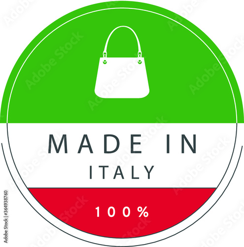 vecteur "sac Made in italy " 100% italien