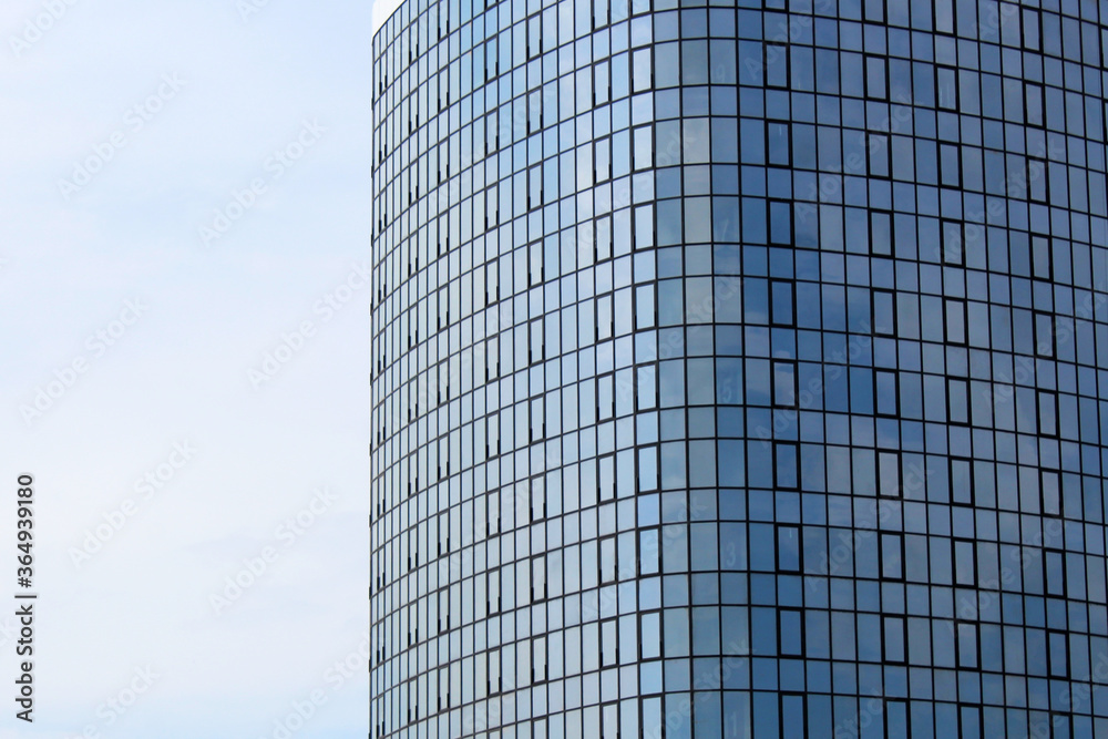 Glass and metal skyscraper Glass and metal skyscraper