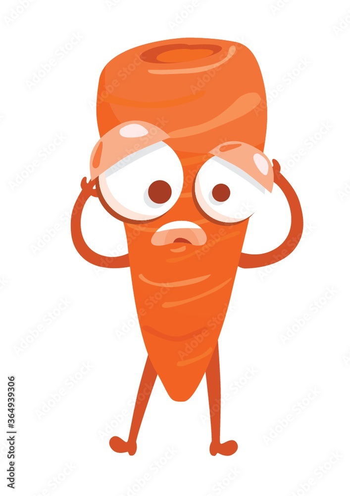 Obraz premium carrot character