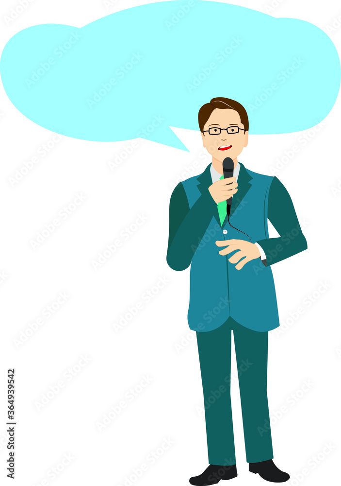 The famous business person giving speech on a microphone mic speech bubble blank empty template write your own speech The famous business person giving speech on a microphone mic speech bubble blank empty template write your own speech