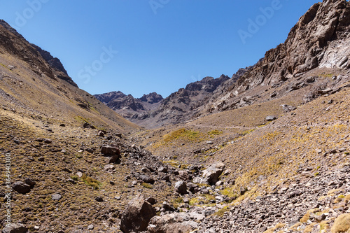 landscape in the atlas in morocco