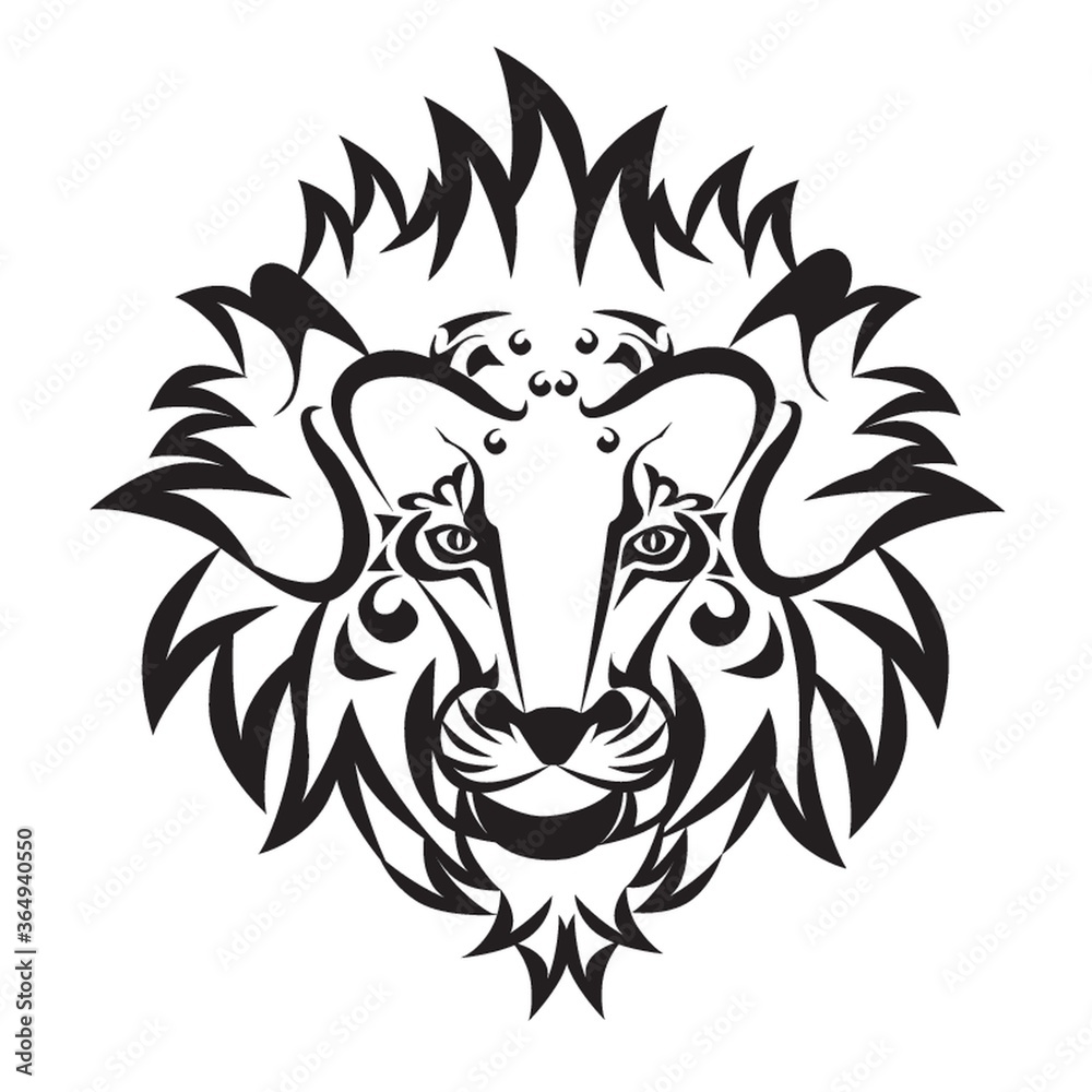 Fototapeta premium lion tattoo design