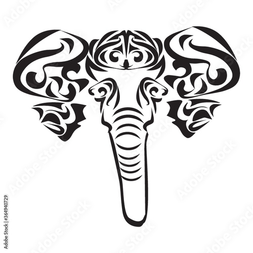 elephant tattoo design